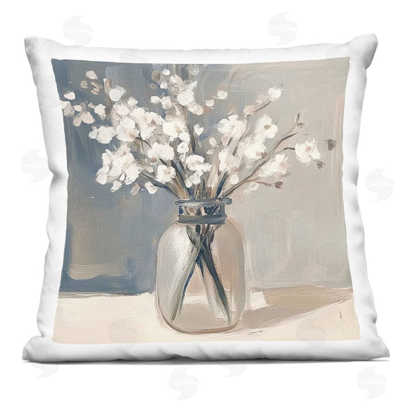 stupell industries Mona Grace | Petals In Glass Vase Printed Throw Pillow