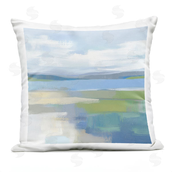 Stupell Industries Mona Grace | Quiet Cove Seascape Printed Throw Pillow