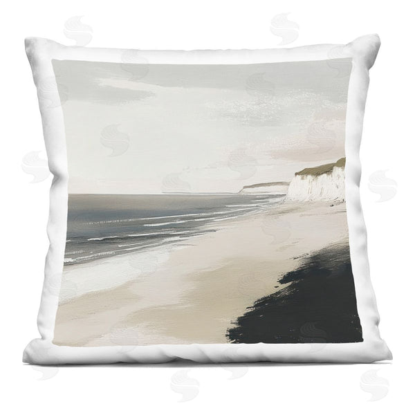 stupell industries Mona Grace | Soft Sands Seascape Printed Throw Pillow