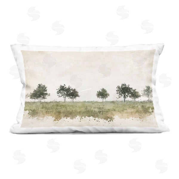 stupell industries Mona Grace | Still Woodland in Neutrals Printed Throw Pillow