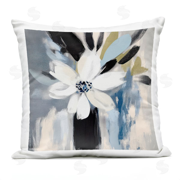 Stupell Industries Mona Grace | Timeless White Flower Vase Printed Throw Pillow