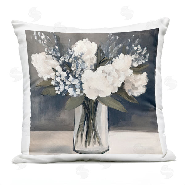 Stupell Industries Mona Grace | Vase Of Graceful Blooms Printed Throw Pillow