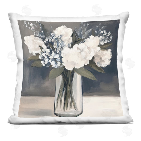 stupell industries Mona Grace | Vase of Graceful Blooms Printed Throw Pillow