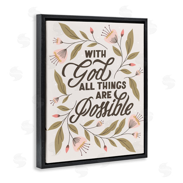 Stupell Industries Muffin Grayson | All Things Possible With God