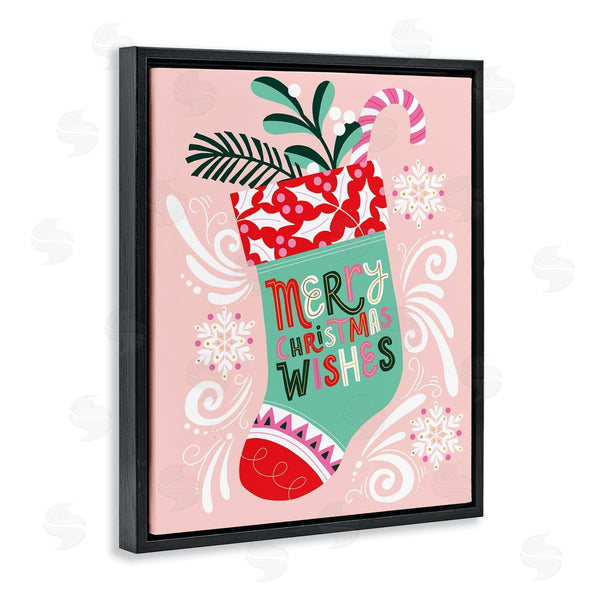 Stupell Industries Muffin Grayson | Fun Whimsy Christmas Stocking