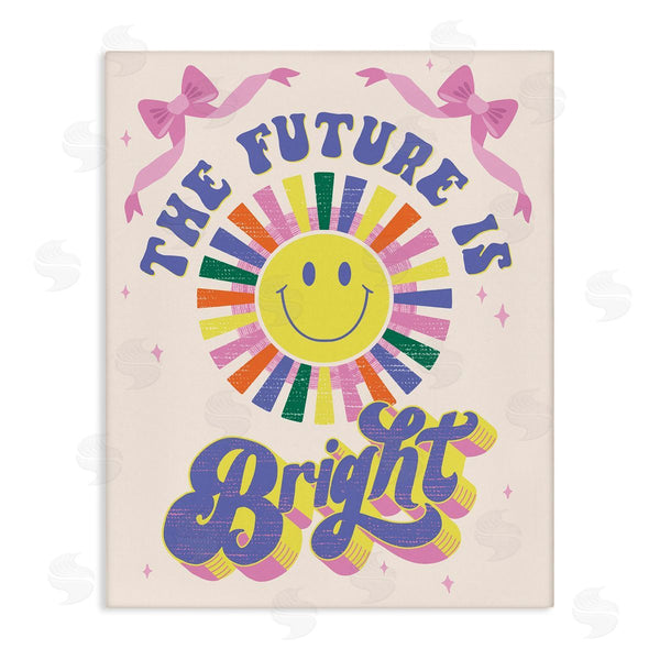 stupell industries Muffin Grayson | Groovy Future Is Bright Wall Art