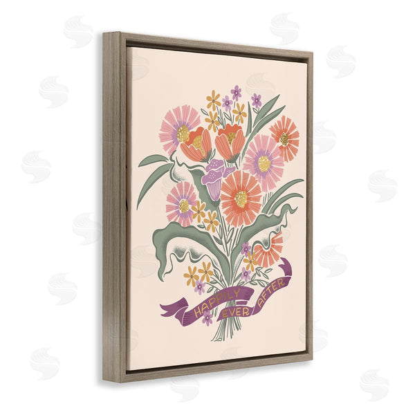 Stupell Industries Muffin Grayson | Happily Ever After Bouquet