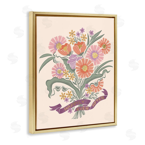Stupell Industries Muffin Grayson | Happily Ever After Bouquet
