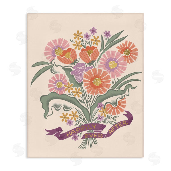 stupell industries Muffin Grayson | Happily Ever After Bouquet