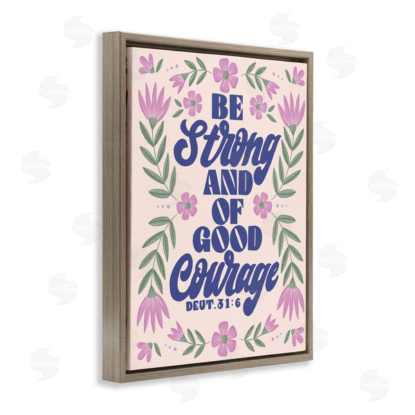 Stupell Industries Muffin Grayson | Strong & Good Courage Prayer