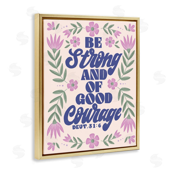 Stupell Industries Muffin Grayson | Strong & Good Courage Prayer