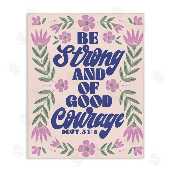 stupell industries Muffin Grayson | Strong & Good Courage Prayer