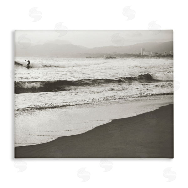 stupell industries Myan Soffia | Sepia Beach Wave Surfer