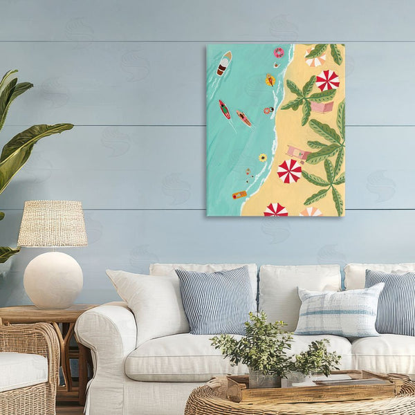 Stupell Industries Nabeela Rumi | Busy Beach Day Hangout Wall Art