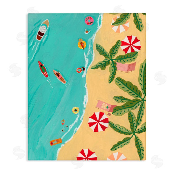stupell industries Nabeela Rumi | Busy Beach Day Hangout Wall Art