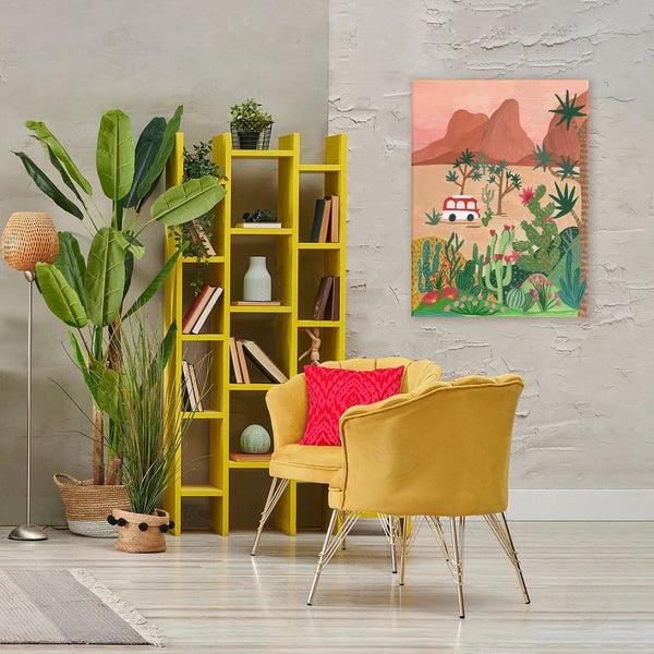 Stupell Industries Nabeela Rumi | Desert Camper & Cacti Wall Art