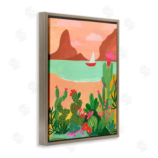 Stupell Industries Nabeela Rumi | Desert Oasis Boat Wall Art