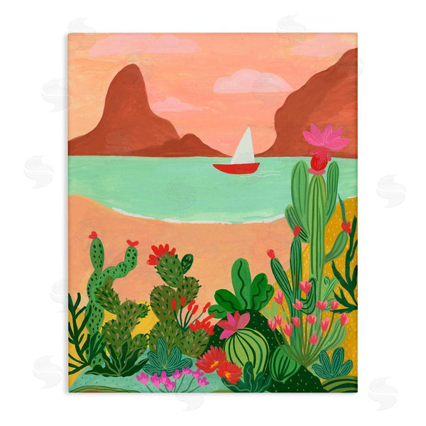 stupell industries Nabeela Rumi | Desert Oasis Boat Wall Art