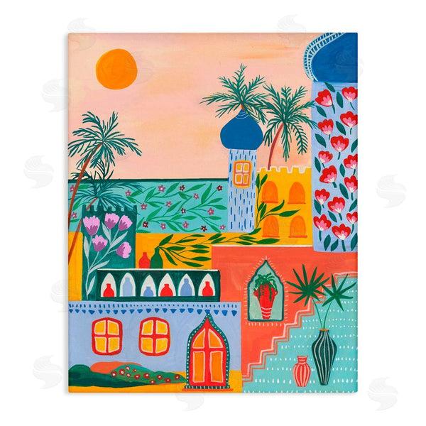 stupell industries Nabeela Rumi | Egyptian City Architecture Wall Art