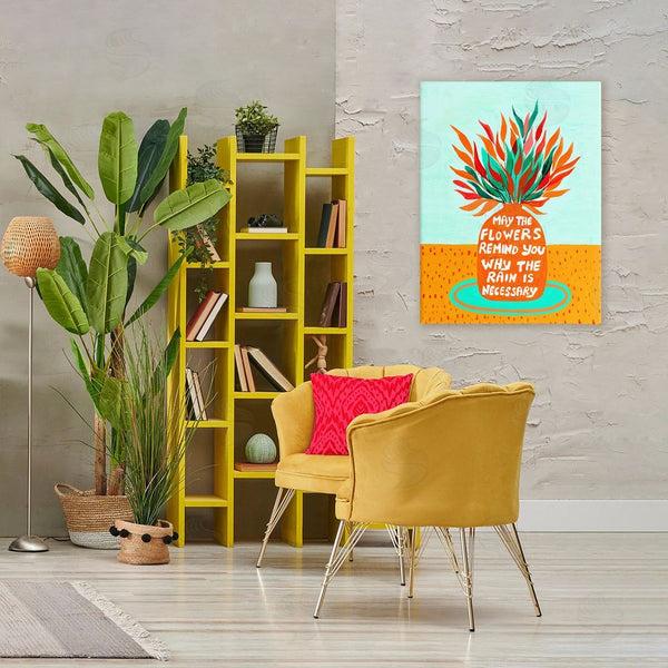 Stupell Industries Nabeela Rumi | Flowers Remind Rain Is Necessary Wall Art