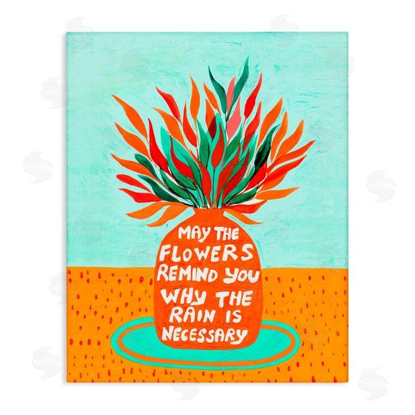 stupell industries Nabeela Rumi | Flowers Remind Rain Is Necessary Wall Art
