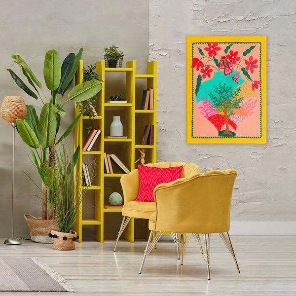 Stupell Industries Nabeela Rumi | Folk Patterned Hope Vase Wall Art