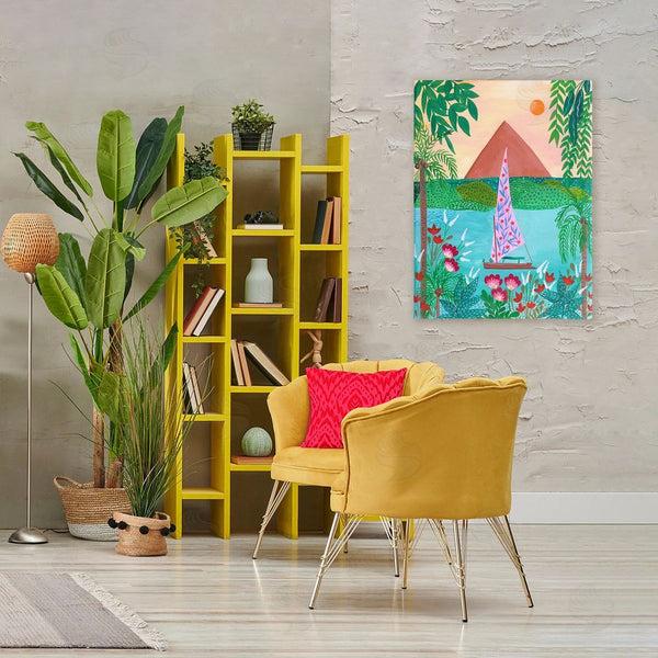 Stupell Industries Nabeela Rumi | Sailboat On Egypt Nile Wall Art