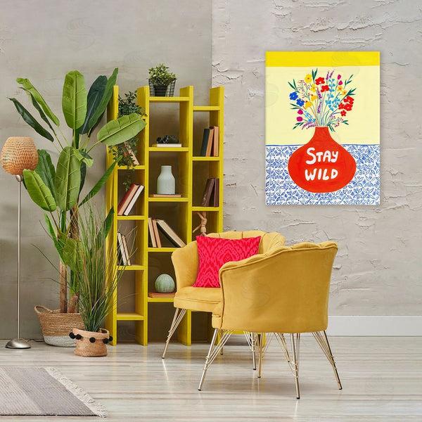 Stupell Industries Nabeela Rumi | Stay Wild Midcentury Flowers Wall Art