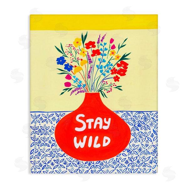 stupell industries Nabeela Rumi | Stay Wild Midcentury Flowers Wall Art