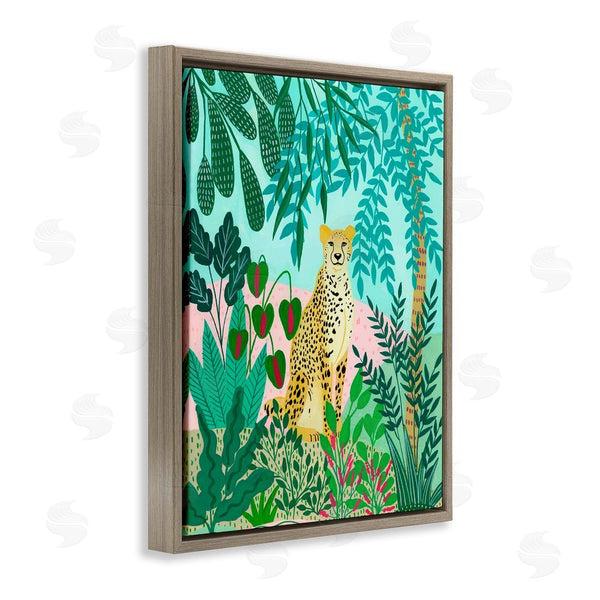 Stupell Industries Nabeela Rumi | Stoic Leopard Tropical Forest Wall Art