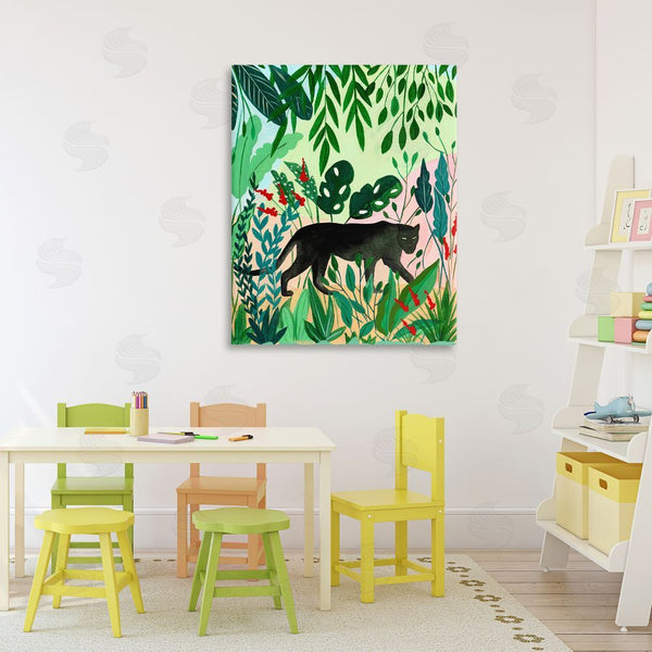 Stupell Industries Nabeela Rumi | Stoic Panther Tropical Forest Wall Art