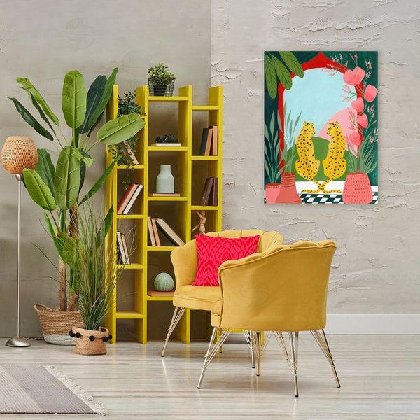 Stupell Industries Nabeela Rumi | Twin Leopard & Plants Wall Art