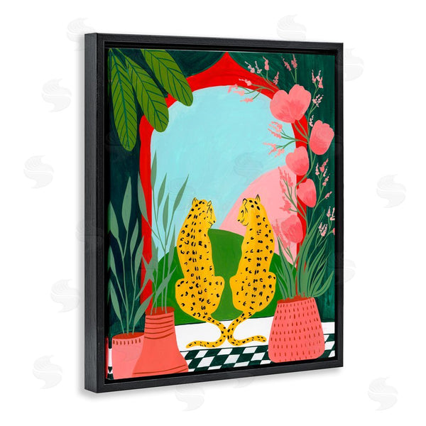 Stupell Industries Nabeela Rumi | Twin Leopard & Plants Wall Art