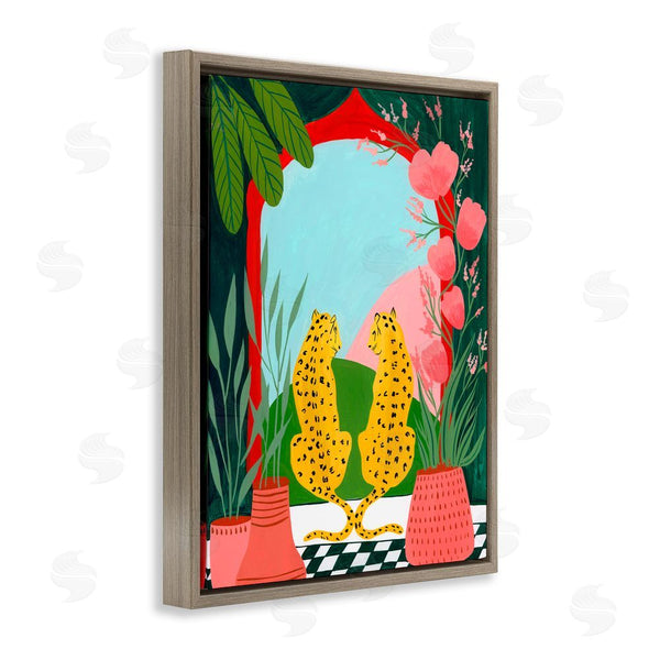 Stupell Industries Nabeela Rumi | Twin Leopard & Plants Wall Art