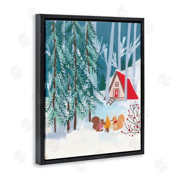 Stupell Industries Nabeela Rumi | Woodland Creatures Winter Campfire