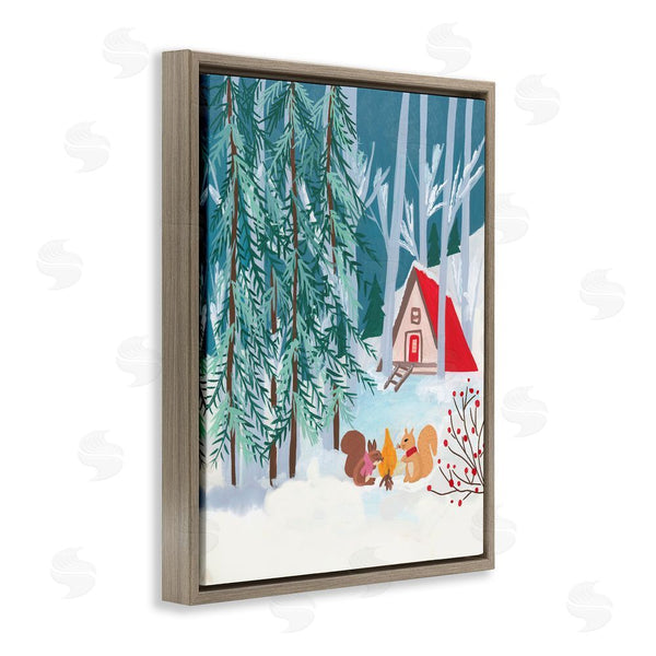 Stupell Industries Nabeela Rumi | Woodland Creatures Winter Campfire