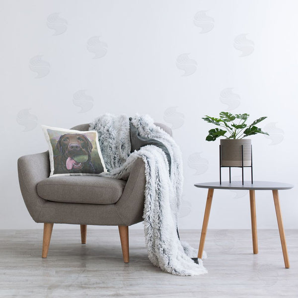 Stupell Industries Nadi Spencer | Labrador & Tennis Ball Printed Throw Pillow