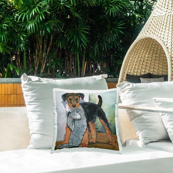 Stupell Industries Nadi Spencer | Traditional Terrier & Toy Printed Throw Pillow