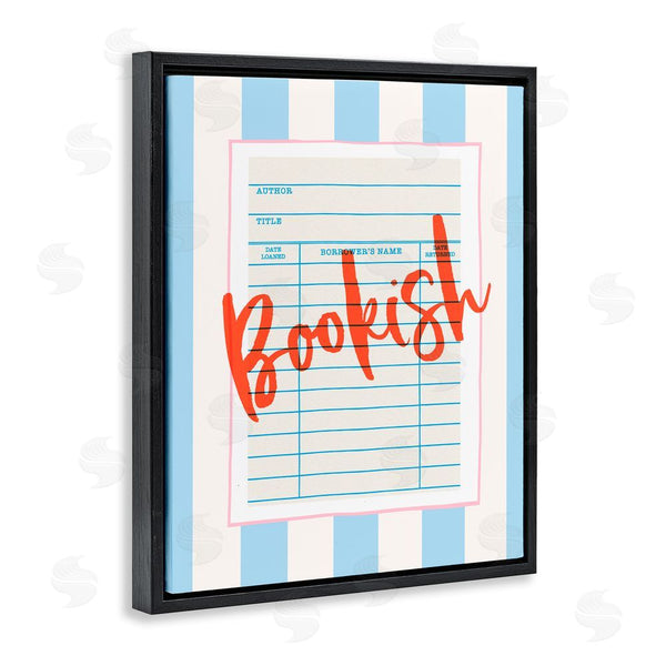 Stupell Industries Nadia Hassan | Bookish Library Card Wall Art