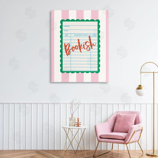 Stupell Industries Nadia Hassan | Bookish Reader Library Card Wall Art