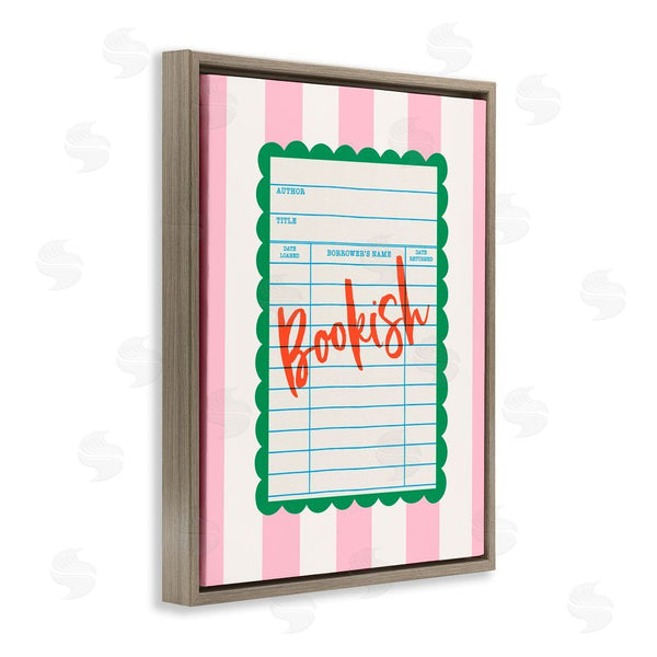 Stupell Industries Nadia Hassan | Bookish Reader Library Card Wall Art