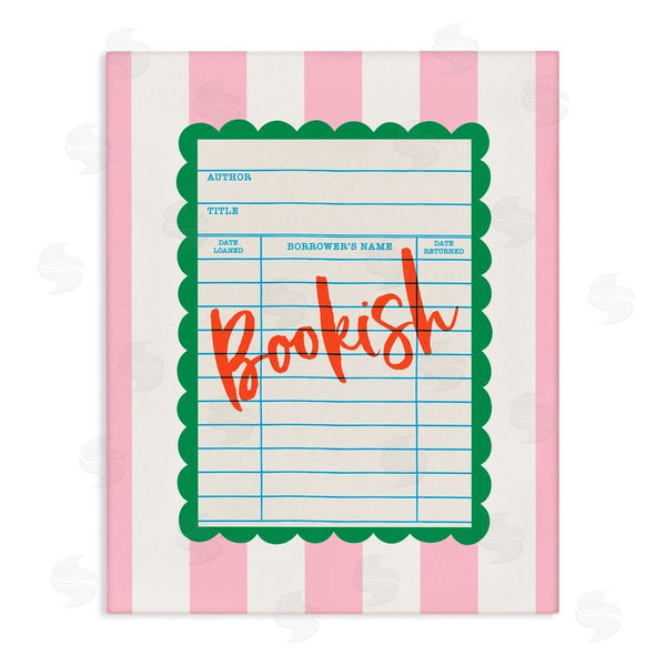 stupell industries Nadia Hassan | Bookish Reader Library Card Wall Art