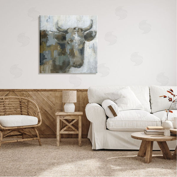 Stupell Industries Nan | Abstract Cattle Farm Animal Wall Art