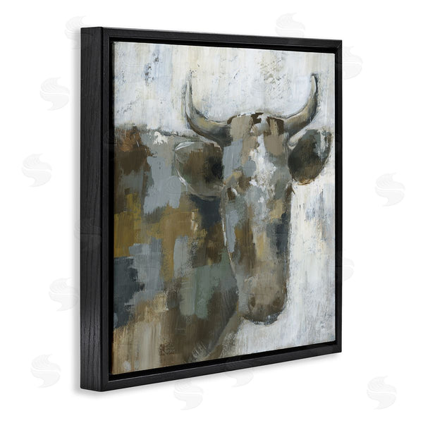 Stupell Industries Nan | Abstract Cattle Farm Animal Wall Art