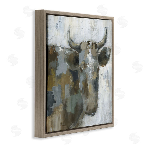 Stupell Industries Nan | Abstract Cattle Farm Animal Wall Art