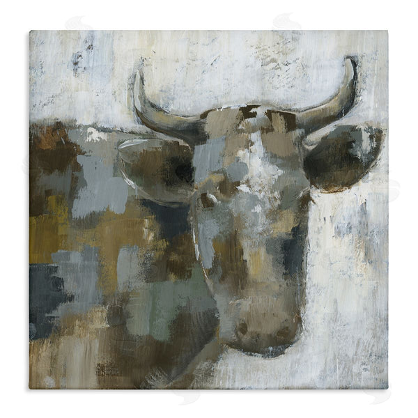 stupell industries Nan | Abstract Cattle Farm Animal Wall Art