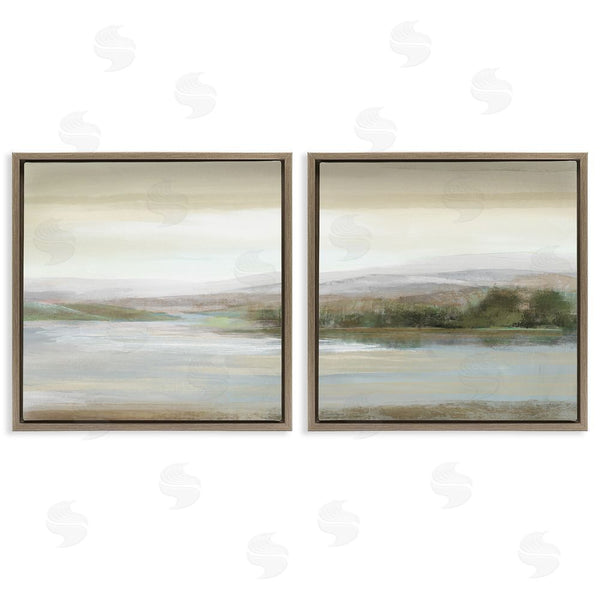 Stupell Industries Nan | Abstract Lakeside Landscape Wall Art