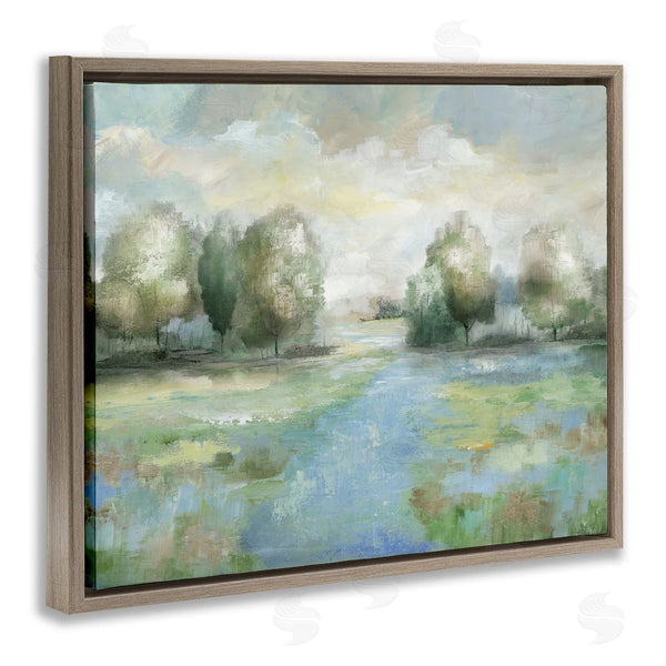 Stupell Industries Nan | Abstract Rural Meadow Stream