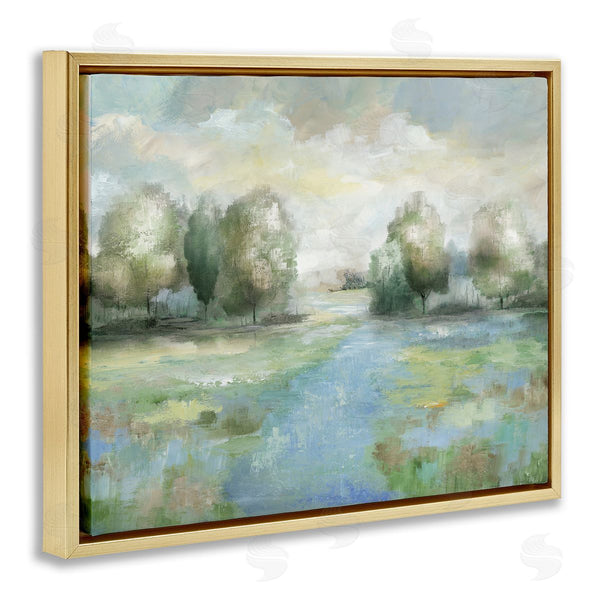 Stupell Industries Nan | Abstract Rural Meadow Stream