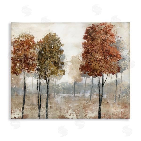 stupell industries Nan | Autumn Orchard Tree Landscape Vintage Country Meadow Wall Art